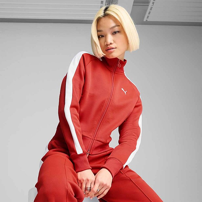 ДАМСКО ГОРНИЩЕ PUMA 62979615 T7 ALWAYS ON TRACK JACKET ЧЕРВЕНО