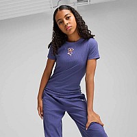 ДЕТСКА ТЕНИСКА ЗА МОМИЧЕ PUMA 63074546 GRAPHICS RIBBED TEE IV G СИНЯ