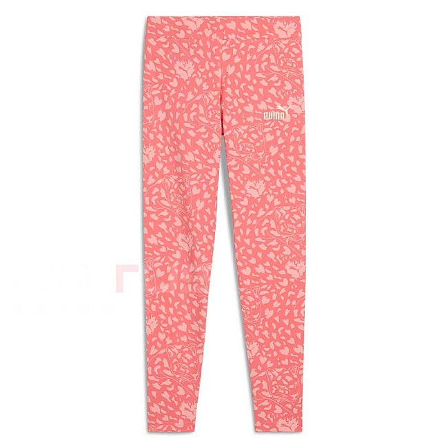 ДЕТСКИ КЛИН ЗА МОМИЧЕ PUMA 68511124 ESS FLAMING LOVE AOP LEGGINGS G КОРАЛОВ