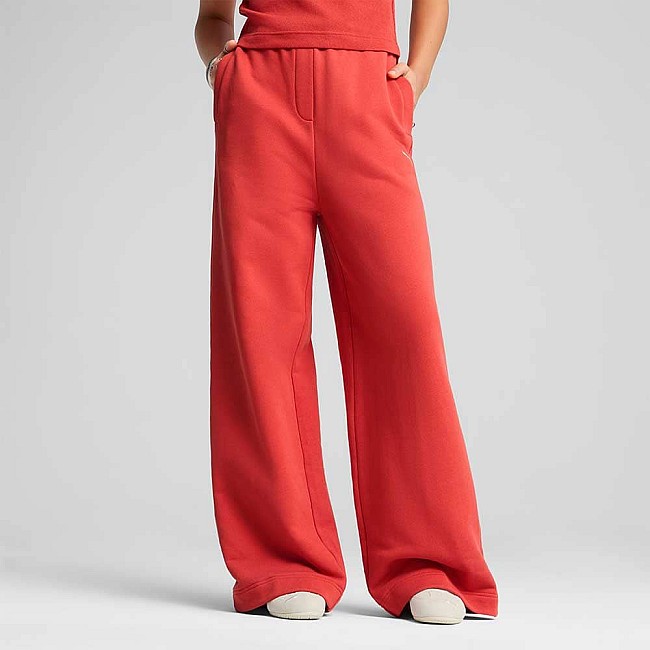 ДАМСКО ДОЛНИЩЕ PUMA 62977915 PREMIUM ESS RELAXED SWEATPANTS OP ЧЕРВЕНО