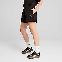 ДАМСКИ КЪСИ ПАНТАЛОНИ PUMA 68502801 ESS ELEVATED MID-RISE STRUCTURED SHORTS 5IN ЧЕРНИ