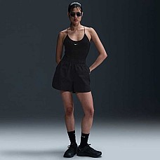 ДАМСКИ КЪСИ ПАНТАЛОНИ NIKE HJ0721-010 NSW CHLL PPLN HR 4IN SHORT ЧЕРНИ