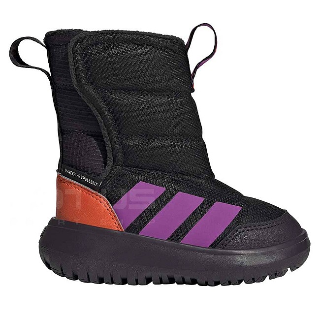 ДЕТСКИ БОТУШИ ЗА МОМИЧЕ ADIDAS JS4080 WINTERPLAY I ЧЕРНИ/ЛИЛАВИ