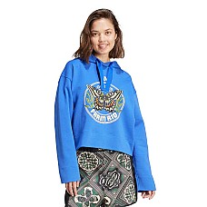 ДАМСКИ СУИТШЪРТ ADIDAS JL8608 FARM HOODIE СИН
