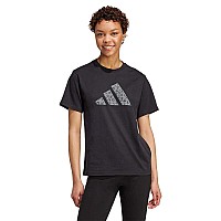 ДАМСКА ТЕНИСКА ADIDAS JV8536 ANIMAL TEE ЧЕРНА