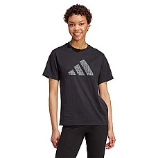 ДАМСКА ТЕНИСКА ADIDAS JV8536 ANIMAL TEE ЧЕРНА