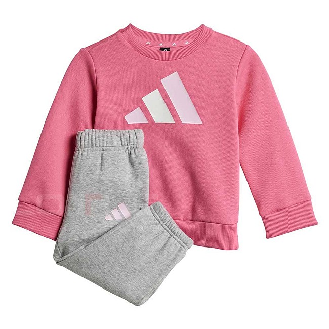 БЕБЕШКИ СПОРТЕН ЕКИП ЗА МОМИЧЕ ADIDAS JY0303 BL FL JOG 240 РОЗОВ/СИВ