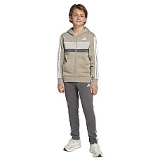 ДЕТСКИ СПОРТЕН ЕКИП ЗА МОМЧЕ ADIDAS JN2242 3S TIB FL TS БЕЖОВ/СИВ