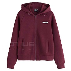 ДАМСКО ГОРНИЩЕ EA7 EMPORIO ARMANI 7W000675-M5064 NATURAL VENTUS7 HOODIE FZ БОРДО