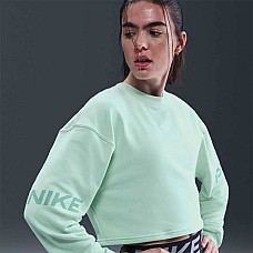ДАМСКА БЛУЗА NIKE HV3591-353 PRO DF FLC CREW TT GRX СВЕТЛОЗЕЛЕНА