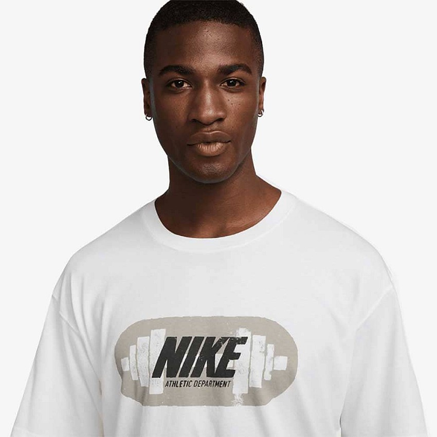 МЪЖКА ТЕНИСКА NIKE HV4133-100 TEE M90 GYM HERITAGE БЯЛА