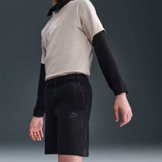 ДЕТСКИ КЪСИ ПАНТАЛОНИ ЗА МОМЧЕ NIKE HV1196-010 NSW TCH FLC SHORT PD ЧЕРНИ