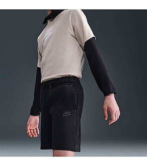 ДЕТСКИ КЪСИ ПАНТАЛОНИ ЗА МОМЧЕ NIKE HV1196-010 NSW TCH FLC SHORT PD ЧЕРНИ