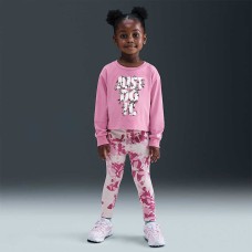 БЕБЕШКИ СПОРТЕН ЕКИП ЗА МОМИЧЕ NIKE 26N141-PA1 PRINTED CLUB LS LEGGING SE РОЗОВО-ЛИЛАВ/СИВ