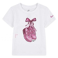 БЕБЕШКА ТЕНИСКА ЗА МОМИЧЕ NIKE 26N345-001 BOWMAX SS TEE БЯЛА БЕБЕШКА ТЕНИСКА ЗА МОМИЧЕ NIKE 26N345-001 BOWMAX SS TEE БЯЛА