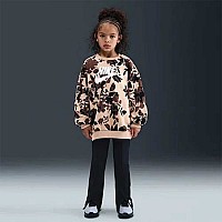 ДЕТСКИ СПОРТЕН ЕКИП ЗА МОМИЧЕ NIKE 36N138-023 FLORAL CAMO CREW LEGGING SET КАФЯВ/ЧЕРЕН