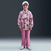 ДЕТСКИ СПОРТЕН ЕКИП ЗА МОМИЧЕ NIKE 36N138-ACG FLORAL CAMO CREW LEGGING SET СИВ/РОЗОВ