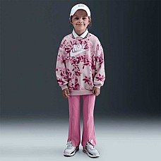 ДЕТСКИ СПОРТЕН ЕКИП ЗА МОМИЧЕ NIKE 36N138-ACG FLORAL CAMO CREW LEGGING SET СИВ/РОЗОВ