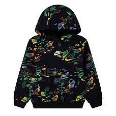 ДЕТСКИ СУИТШЪРТ ЗА МОМЧЕ NIKE 86N206-023 NSW AOP REVEAL PO ЧЕРЕН