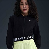 ДЕТСКО ГОРНИЩЕ ЗА МОМИЧЕ NIKE HQ9312-011 PRO DF FZ FLC HDY ЧЕРНО