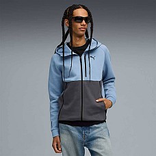 МЪЖКО ГОРНИЩЕ PUMA 62967434 PUMATECH FULL ZIP HOODIE DK СВЕТЛОСИНЬО/СИВО