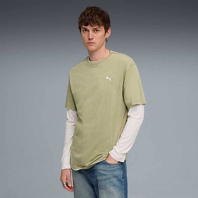 МЪЖКА ТЕНИСКА PUMA 68804882 ESS ELEVATED RELAXED WASH TEE БЛЕДОЗЕЛЕНА