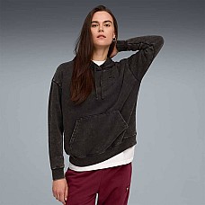 ДАМСКИ СУИТШЪРТ PUMA 68810301 ESS ELEVATED RELAXED WASH HOODIE FL ЧЕРЕН