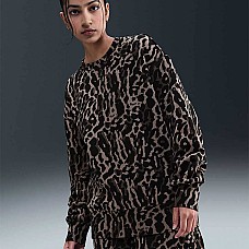 ДАМСКА БЛУЗА NIKE IB2371-010 NSW PHNX FLC OS AOP CREW ЧЕРНА ДАМСКА БЛУЗА NIKE IB2371-010 NSW PHNX FLC OS AOP CREW ЧЕРНА