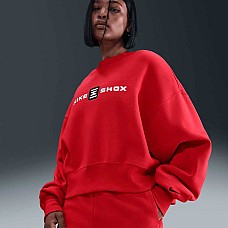 ДАМСКА БЛУЗА NIKE IO2245-657 SHOX PHOENIX FLC CREW ЧЕРВЕНА