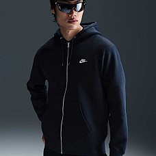 МЪЖКО ГОРНИЩЕ NIKE FN3861-451 CLUB BB FZ HOODIE ТЪМНОСИНЬО
