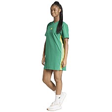 ДАМСКА РОКЛЯ ADIDAS KR7566 W 3S TEE DRESS ЗЕЛЕНА