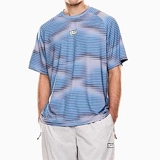 МЪЖКА ТЕНИСКА EA7 EMPORIO ARMANI 7M001371-F9026 VENTUS7 M TEE GRAPHIC ALLOVER SS PL ST СВЕТЛОСИНЯ