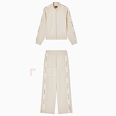 ДАМСКИ СПОРТЕН ЕКИП EA7 EMPORIO ARMANI 7W000979-U1088 TRACKSUIT W TT FZ OH LOGO SERIES TAPE БЕЖОВ