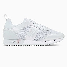 ДАМСКИ ОБУВКИ EA7 EMPORIO ARMANI 7X000334-MZ586 BLACK & WHITE LACES СРЕБРИСТИ