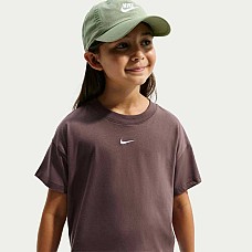 ДЕТСКА ТЕНИСКА ЗА МОМИЧЕ NIKE FZ5559-502 NSW TEE BOXY ESSNTL LBR КАФЯВА