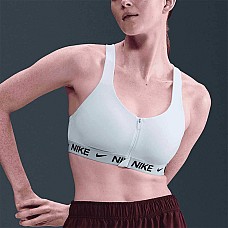 ДАМСКИ СПОРТЕН СУТИЕН NIKE HQ2751-100 INDY HS ZIP BRA БЯЛ