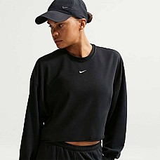 ДАМСКА БЛУЗА NIKE IF0228-010 NSW CHILL FT CREW ЧЕРНА