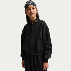 ДЕТСКО ГОРНИЩЕ ЗА МОМИЧЕ NIKE IF1712-010 NSW FLC JKT DANCE ЧЕРНО