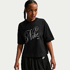 ДАМСКА ТЕНИСКА NIKE IH7607-010 NSW SS TEE BOXY SCRIPT ЧЕРНА