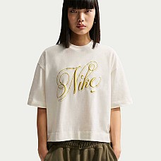 ДАМСКА ТЕНИСКА NIKE IH7607-133 NSW SS TEE BOXY SCRIPT КРЕМАВА