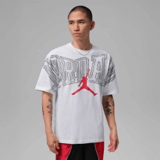 МЪЖКА ТЕНИСКА NIKE IQ0708-100 JORDAN NEW STRETCH GFX SS CREW БЯЛА