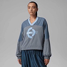 ДАМСКА БЛУЗА NIKE IF1077-422 JORDAN BRK LS WOVEN PO GFX СИНЯ