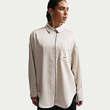 ДАМСКО ГОРНИЩЕ NIKE IM0575-072 NSW OFFLN WVN STN LS TOP БЕЖОВО