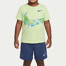 БЕБЕШКИ СПОРТЕН ЕКИП ЗА МОМЧЕ NIKE 76N627-C54 E1D1 GFX JERSEY/MESH SHORT ЖЪЛТ/ТЪМНОСИН