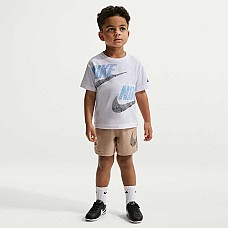 БЕБЕШКИ СПОРТЕН ЕКИП ЗА МОМЧЕ NIKE 76N737-X0L NSW ITZ RELAXED JERSEY SET БЯЛ/БЕЖОВ