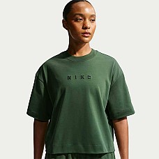 ДАМСКА ТЕНИСКА NIKE HV4955-323 NSW LUXE SS TEE BOXY ЗЕЛЕНА