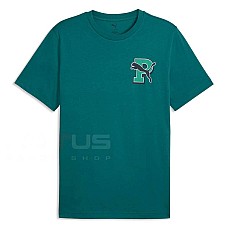 МЪЖКА ТЕНИСКА PUMA 69177641 GRAPHIC VARSITY TEE ЗЕЛЕНА