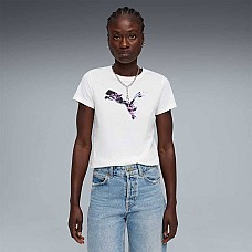 ДАМСКА ТЕНИСКА PUMA 69191202 GRAPHICS FLORAL CAT TEE БЯЛА