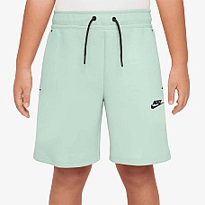 ДЕТСКИ КЪСИ ПАНТАЛОНИ ЗА МОМЧЕ NIKE HV1196-394 NSW TCH FLC SHORT PD БЛЕДОЗЕЛЕНИ