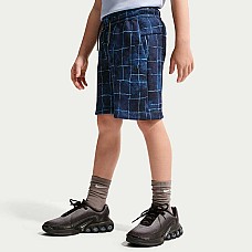 ДЕТСКИ КЪСИ ПАНТАЛОНИ ЗА МОМЧЕ NIKE IF2838-402 NSW TCH FLC SHORT AOP СИНИ